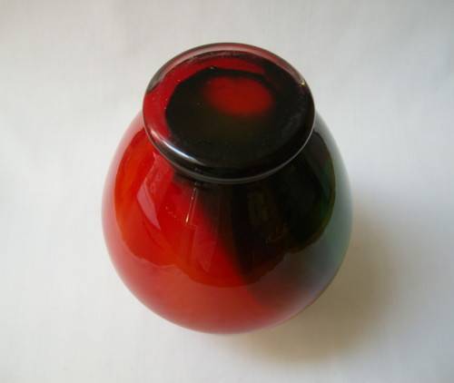 VINTAGE RETRO MURANO-STYLE ART GLASS 16.5cm VASE