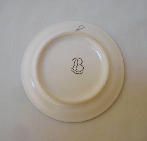 VINTAGE AB CERAMICS 'DELFT-STYLE WINDMILL' 9.5cm MINIATURE PLATE