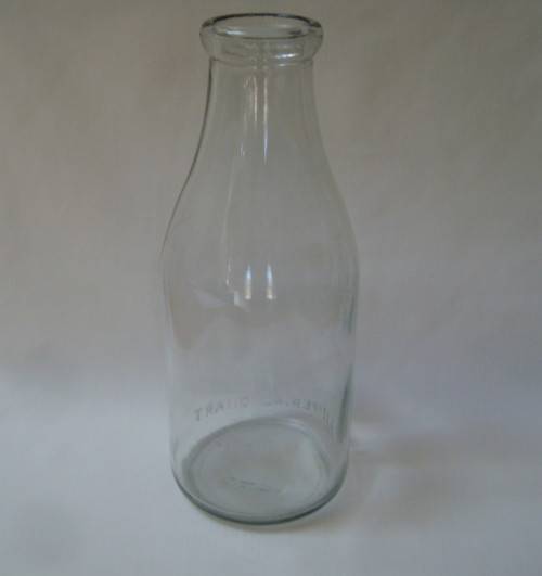 VINTAGE TALANA ONE IMPERIAL QUART MILK BOTTLE c1945