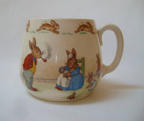 VINTAGE ROYAL DOULTON NURSERY WARE 'BUNNYKINS' MUG c1959-1975