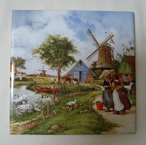 TER STEEGE COLOURED DELFT TILE