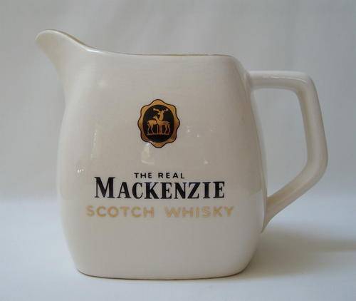 VINTAGE WADE PDM WATER JUG ADVERTISING 'THE REAL MACKENZIE SCOTCH WHISKY'