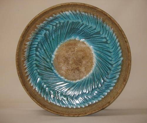 RETRO 'CARSTENS' BUBBLED LAVA FRUIT BOWL c1960's