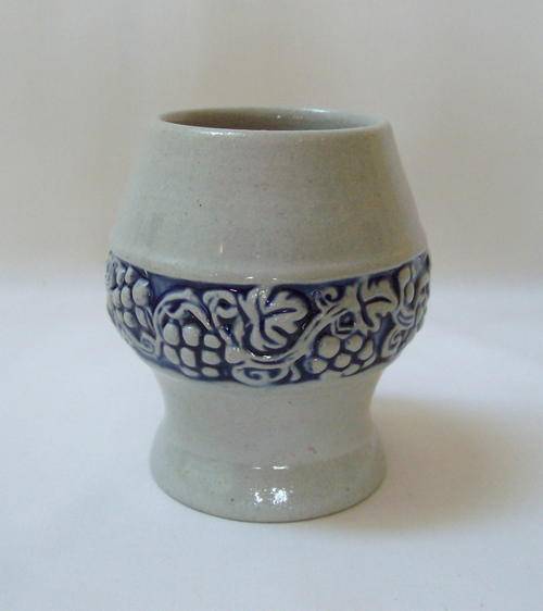 VINTAGE GERMAN WESTERWALD ORIGINAL KING STONEWARE GOBLET c1960's