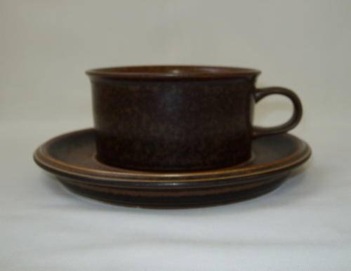 RETRO SCANDINAVIAN ARABIA 'RUSKA' TEA DUO by ULLA PROCOPE c1970's (1 of 6 available)