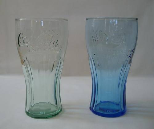 TWO COCA-COLA 2010 FIFA WORLD CUP SOUTH AFRICA COMMEMORATIVE GLASSES