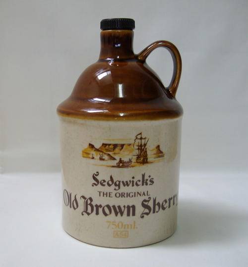 SEDGWICK'S OLD BROWN SHERRY 750ml STONEWARE JUG