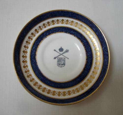 VINTAGE AFRICANA GEORGE JONES & SONS UNION OF SOUTH AFRICA PARLIAMENT 11.5cm SAUCER