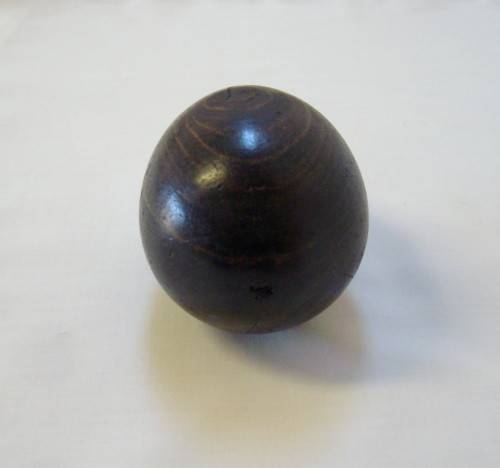 ANTIQUE ANGLO-BOER WAR POW TRENCH ART WOODEN DARNING EGG made by PAUL 1901