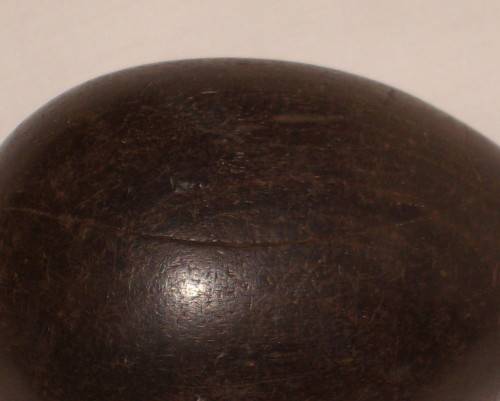 ANTIQUE ANGLO-BOER WAR POW TRENCH ART WOODEN DARNING EGG made by PAUL 1901