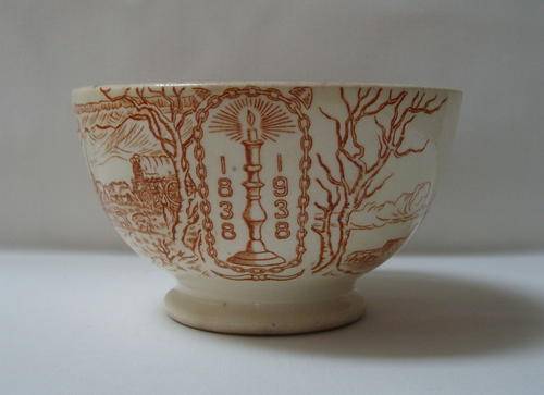 GREAT TREK 1838-1938 COMMEMORATIVE BOWL