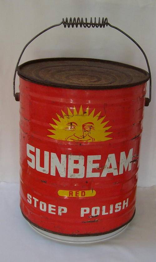 VINTAGE SUNBEAM STOEP POLISH TIN