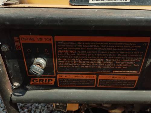 Generator Petrol 5.5KW (5500W) with Electric-Start and Automatic Voltage Regulator