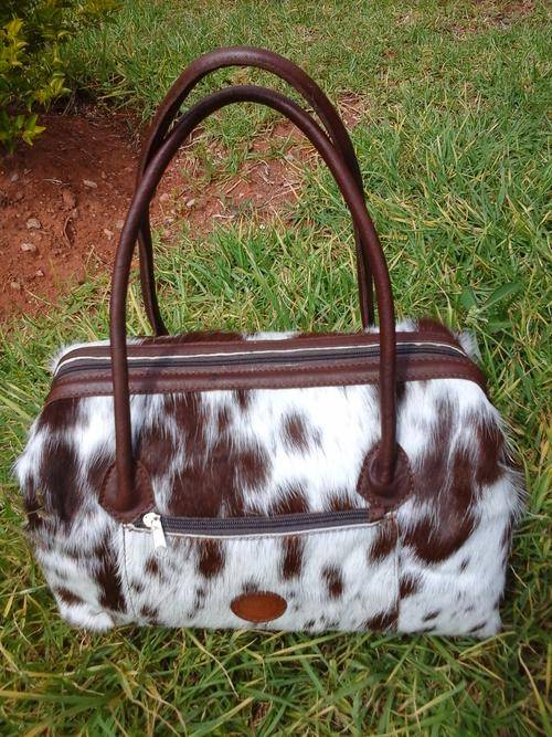 PRICE REDUCED demo stock clearance: nguni Handbag - Genuine cowhide Leather - only1 in stock