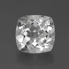 NATURAL WHITE TOPAZ - CUSHION 8 mm