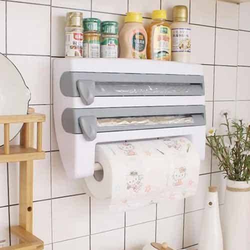 4-In-1 Kitchen Roll Holder Dispenser and Spice Holder