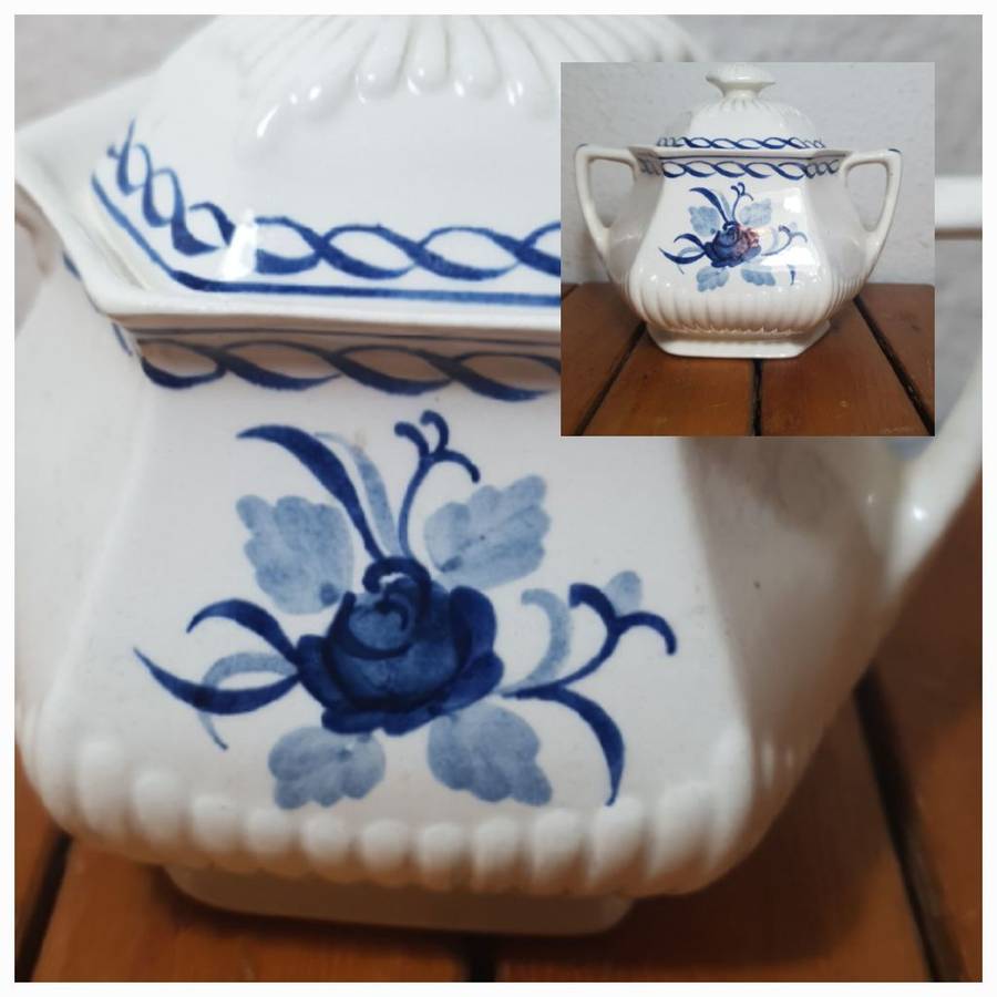 RARE & AUTHENTIC `BALTIC ADAMS- ENGLAND` 20piece REAL ENGLISH IRON STONE TEA SET.