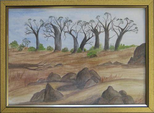 BOABAB TREE DISPLAY by Eliza - Framed A4