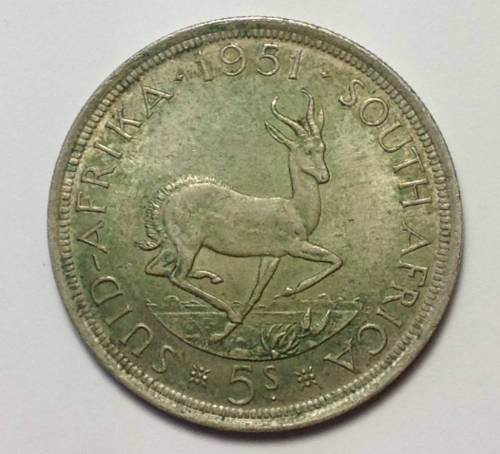 1953 Silver 5 Shilling Crown