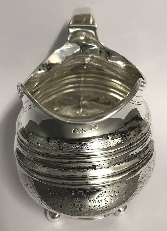 Antique Sterling Silver Cream Jug 1786 - 1821