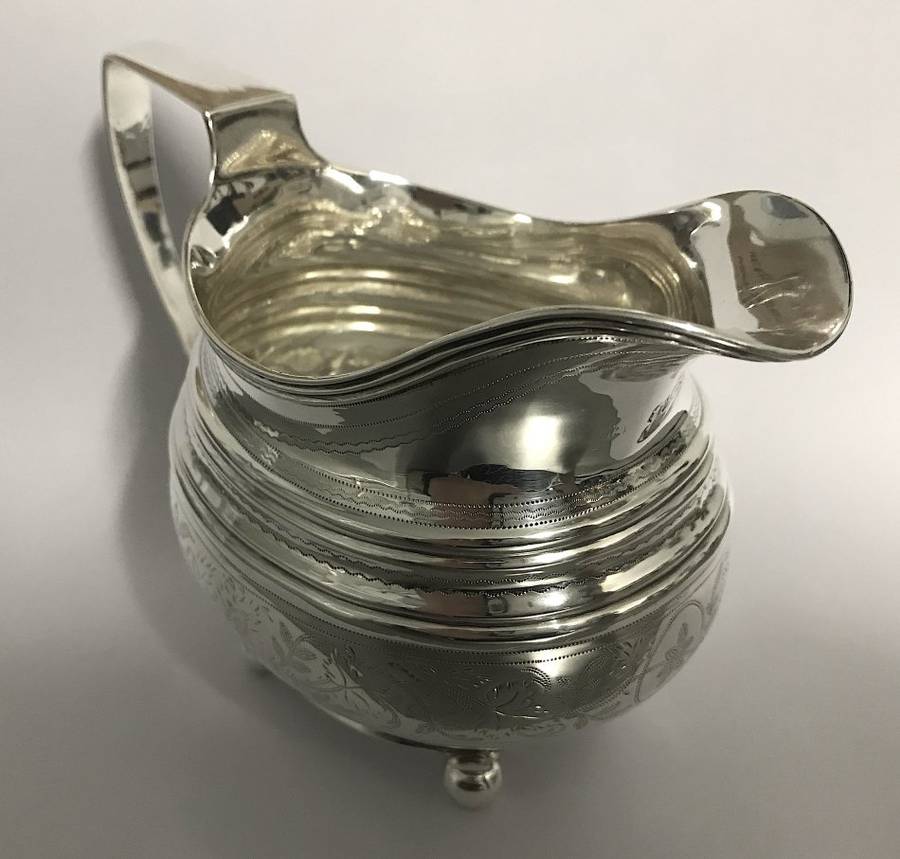 Antique Sterling Silver Cream Jug 1786 - 1821