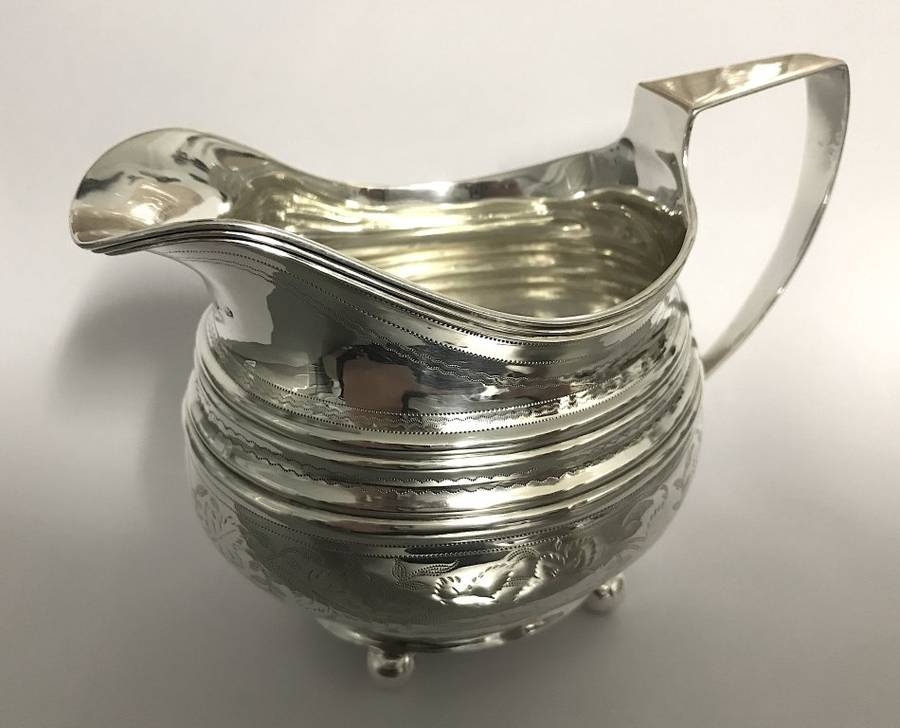 Antique Sterling Silver Cream Jug 1786 - 1821
