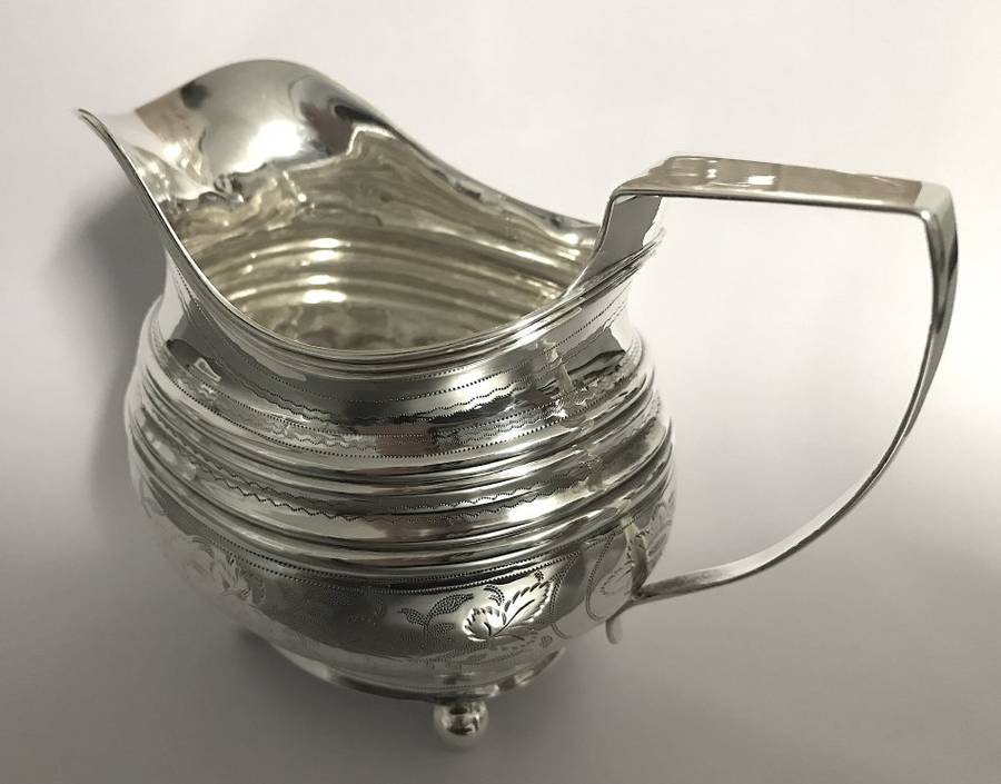 Antique Sterling Silver Cream Jug 1786 - 1821