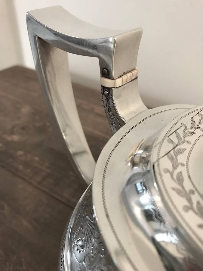 Antique Sterling Silver Scottish Teapot from 1809 for GoldenOldie