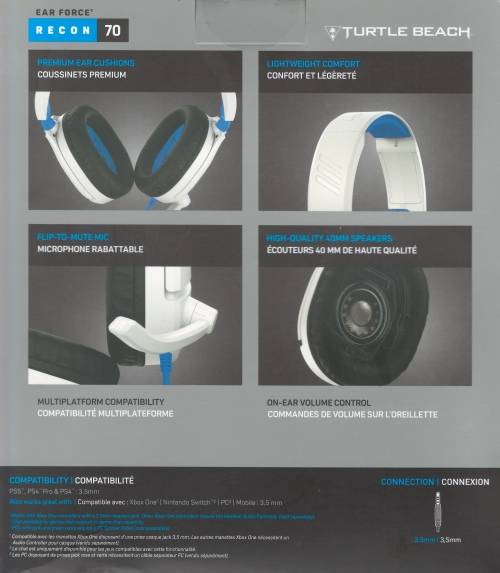 Recon 70P Gaming Headset Wired PS4/PS5 (WHITE) - FREE SHIPPING