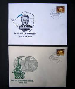 RHODESIA/ZIMBABWE - Last Day and First Day Commemorative Covers 1979