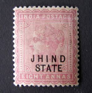 INDIA - JIND - Queen Victoria 8a. 1897