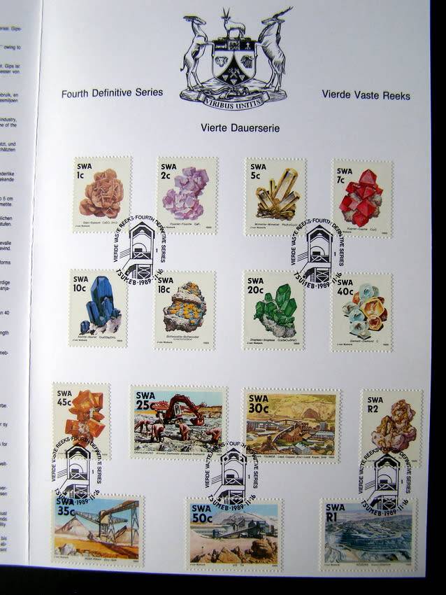 SWA First Day Folder - Mines and Minerals 1989