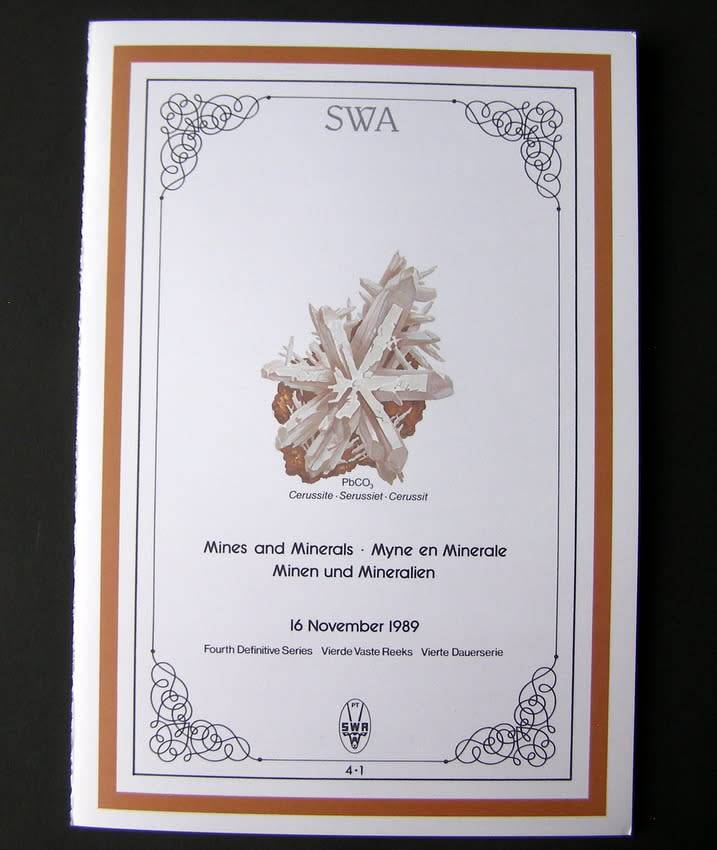 SWA First Day Folder - Mines and Minerals 1989