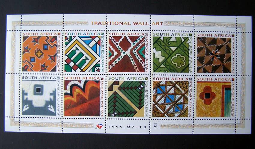 SOUTH AFRICA Mint Set - Traditional Wall Art 1999