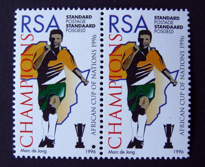 SOUTH AFRICA Mint - Soccer Cup of Nations Champions (Missing Ball Variety) 1996