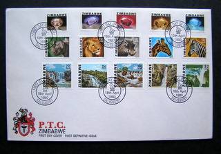 ZIMBABWE 1980 Definitive Set Cover