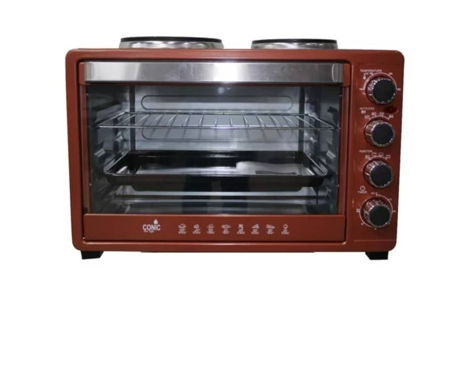 48L Mini Oven with 2 Cooking Hotplates