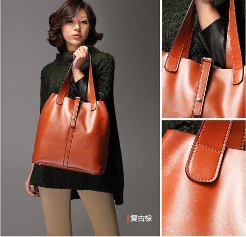 ** Free Shipping**Women's Ladies Fashion Satchel Handbag Genuine Leather Tote Hobo Shoulder Bag