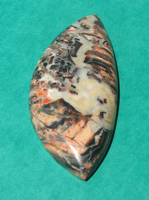 Multi-coloured jasper Cabochon