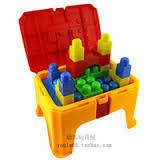 Kiddies Plastic Stool With Blocks