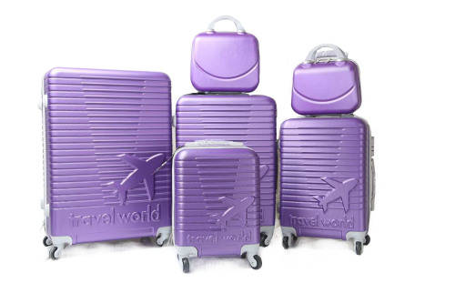 On Special Set of 4/6 Lightweight ABS Material Travel World Travel Luggage Suitcases