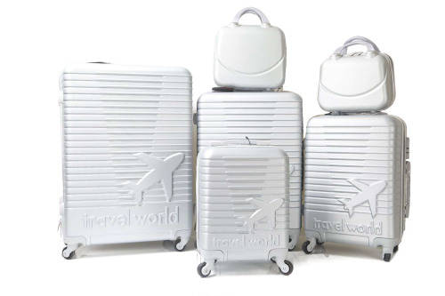 On Special Set of 4/6 Lightweight ABS Material Travel World Travel Luggage Suitcases