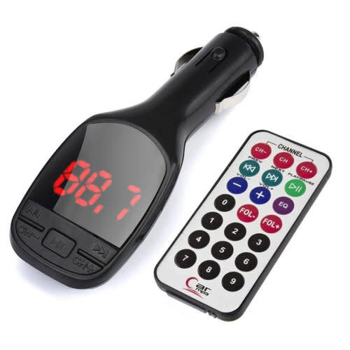 Wireless MP3 Player Auto FM Transmitter Modulator LCD Car Kit USB Charger SD MMC Remote