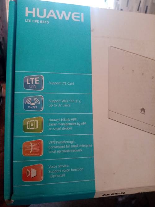 SUPER FAST HUAWEI B315 LTE WIRELESS ROUTER WITH 4 LAN PORTS