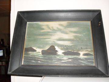 OLD FRAMED PAINTING