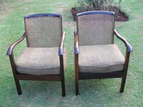 2 LOVELY  VINTAGE (TEAK?) CHAIRS