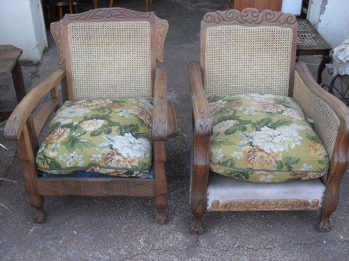 TWO ABSOLUTE LOVELY BALL & CLAW LOUNGE CHAIRS