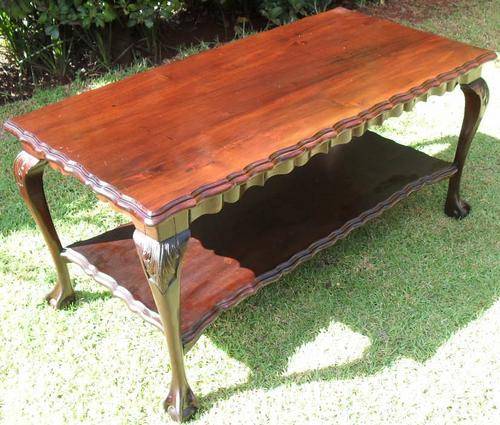 RARE & UNIQUE CARVED BALL & CLAW TABLE
