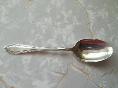 1856 BRITISH RAILWAYS HALLMARKED SILVER TEASPOON IN ORIGINAL CASE.