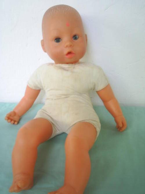 Bayer Baby Doll, Soft Bodied, Beanie Bummed, Vinyl Head, Hands and Feet (+/- 48cm)